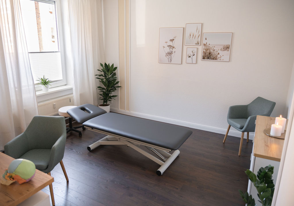 Behandlungsraum der Osteopathie Lüdtke in Schacht-Audorf bei Rendsburg